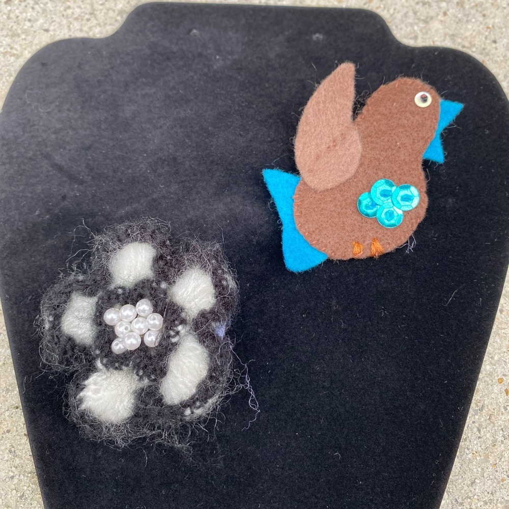 Playful Set of Brooches